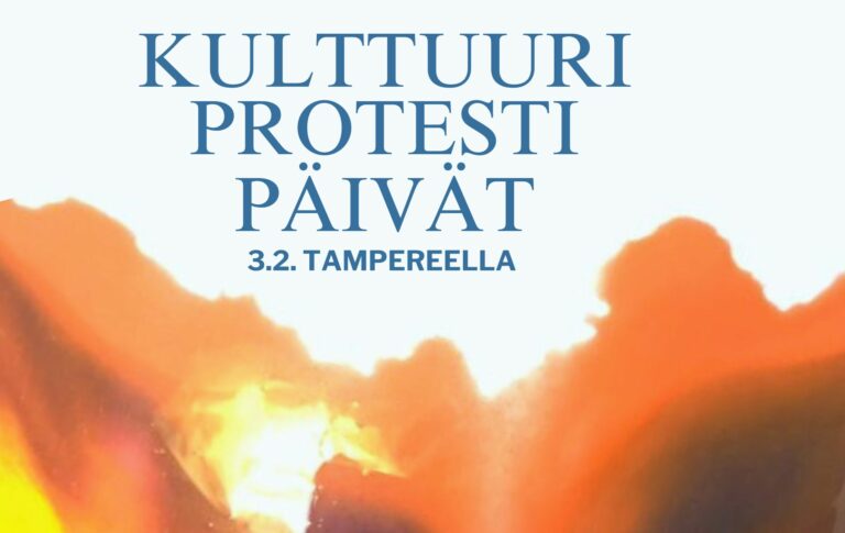 Kulttuuriprotestipäivät 3.2.2024 Tampereella